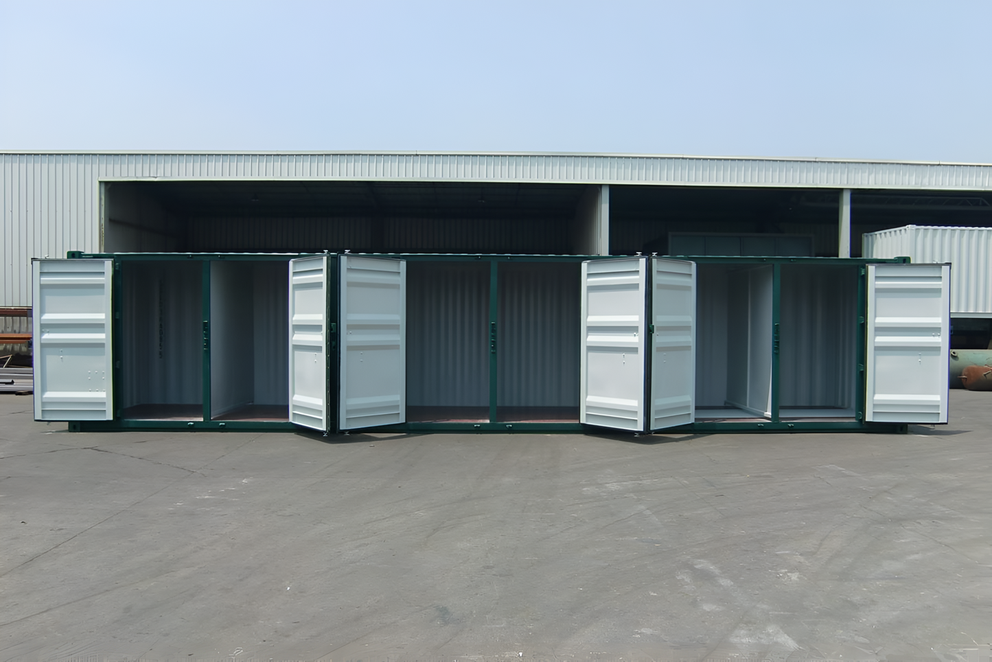container da 40 piedi 6 porte di stoccaggio