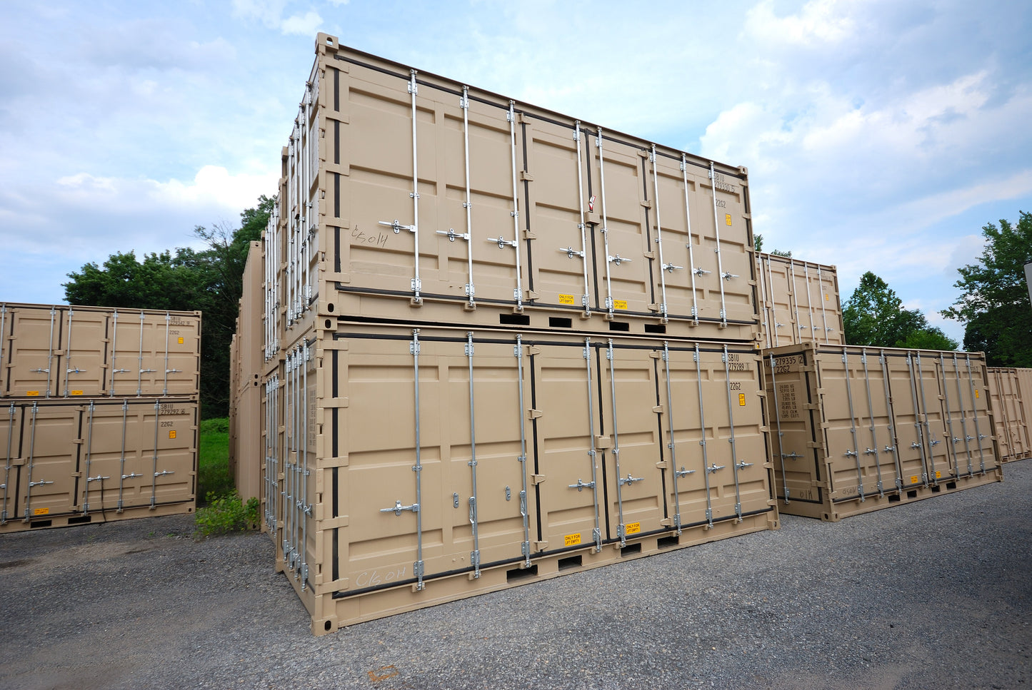 NUOVO CONTAINER ISO PER TRASPORTO SECCO DA 20 FT - UN APERTURA LATERALE COMPLETA E DOPPIE PORTE, UN'ESTREMITÀ