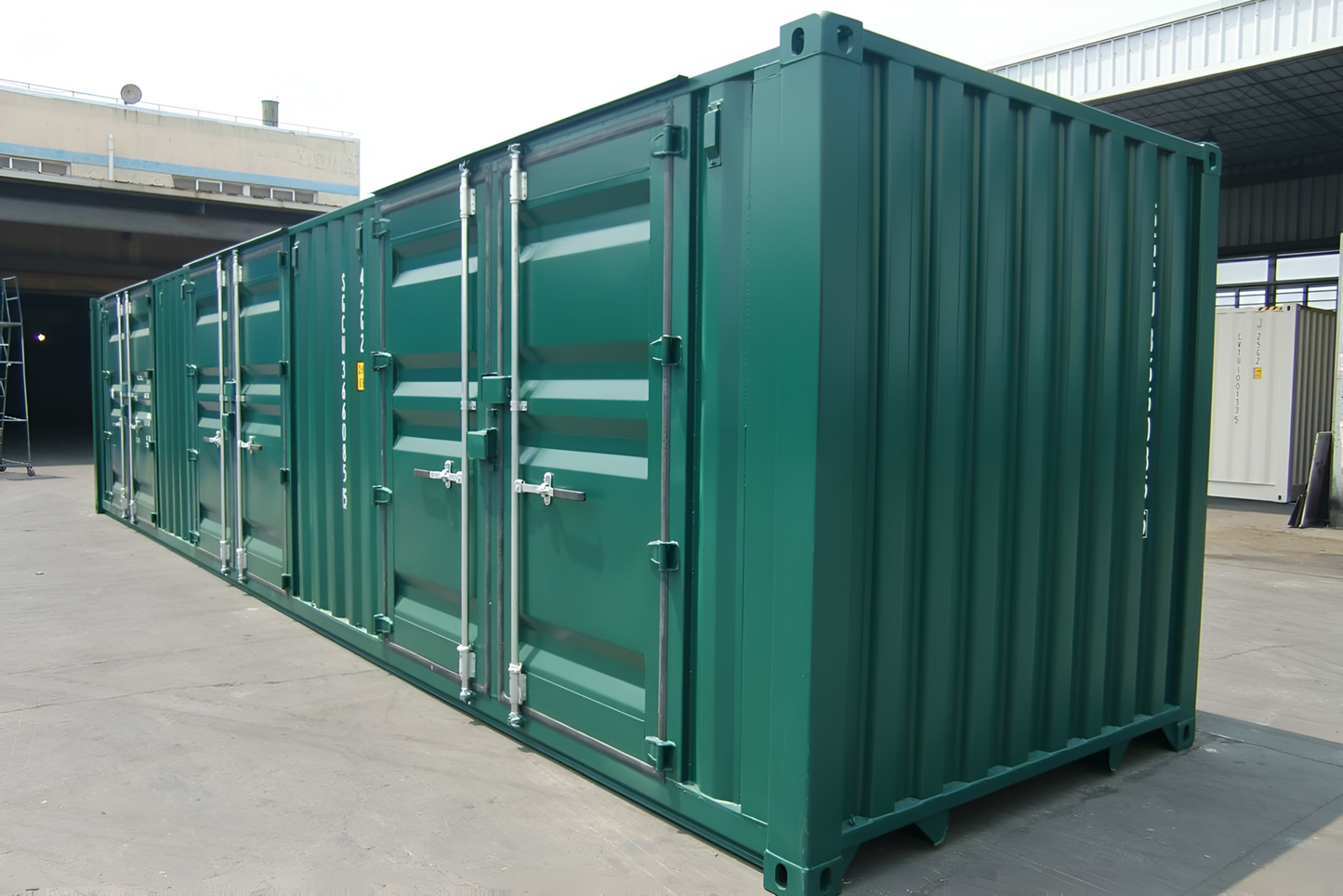container da 40 piedi 6 porte di stoccaggio