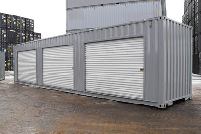 Container da 40 piedi con 3 porte avvolgibili