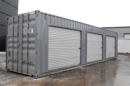 Container da 40 piedi con 3 porte avvolgibili